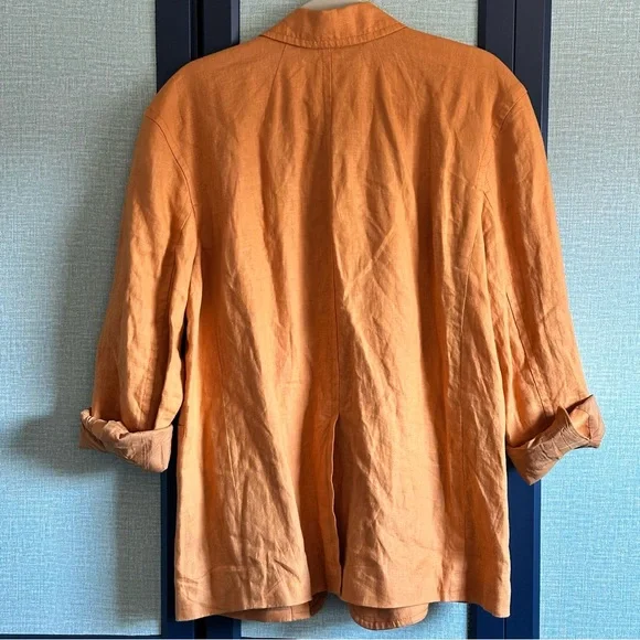 Madewell Double Breasted Relaxed Fit Lightweight Linen Blazer in Fresco, Size M - Picture 5 of 9